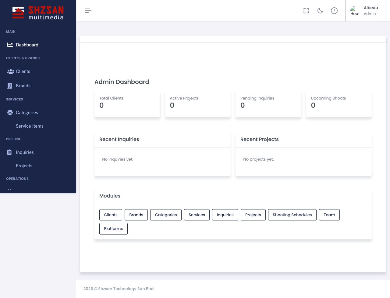 Admin Dashboard
