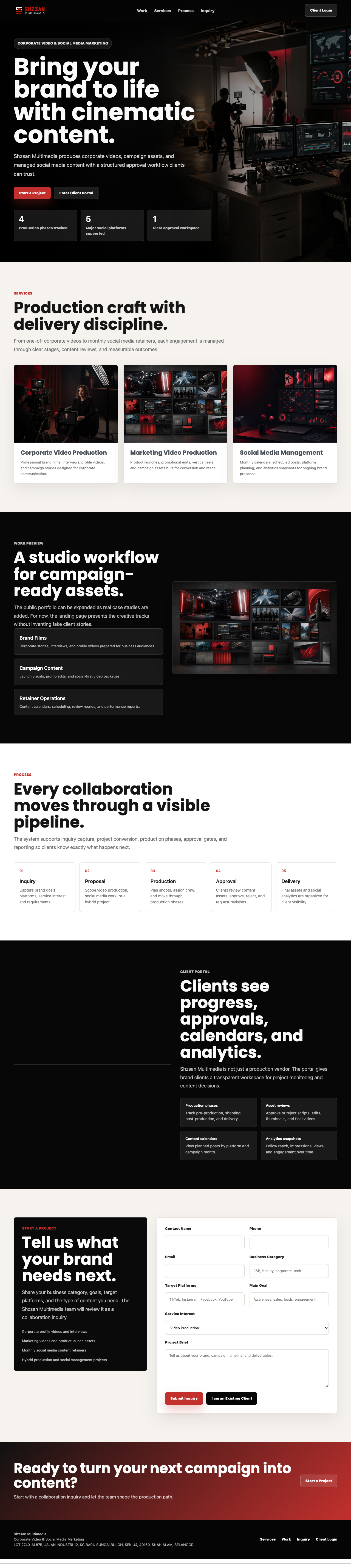 Shzsan Multimedia — Corporate Video & Social Media Agency